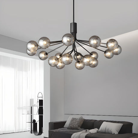 Modern Sputnik Globe Chandelier Adjustable Height Image - 1