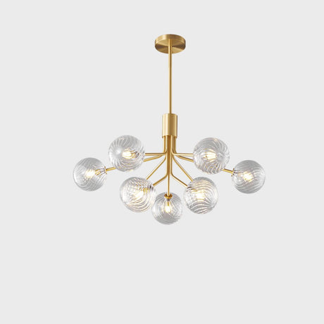 Modern Sputnik Globe Chandelier Adjustable Height Image - 2