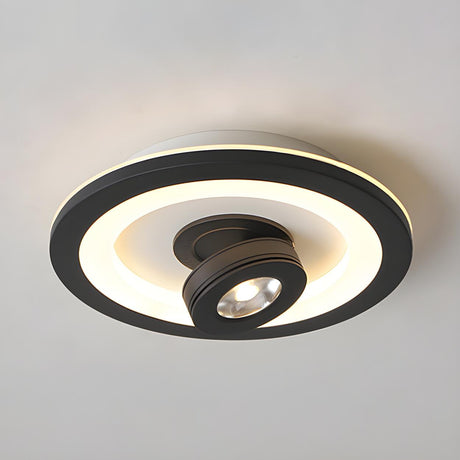 Modern Square Adjustable LED Flush Mount Ceiling Light Image - 2