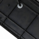 Modern Square Black Metal Outdoor Waterproof Wall Light Image - 11