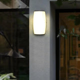 Modern Square Black Metal Outdoor Waterproof Wall Light Image - 14