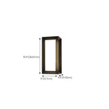 Modern Square Black Metal Outdoor Waterproof Wall Light Image - 18