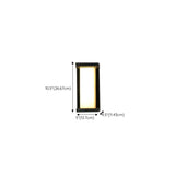 Modern Square Black Metal Outdoor Waterproof Wall Light Image - 19