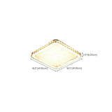 3-Layer Square Crystal LED Semi-Flush Mount Fixture Image - 14