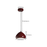 Modern Square LED Red Pendant Light Third Gear Image - 17