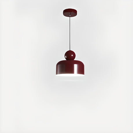 Modern Square LED Red Pendant Light Third Gear Image - 2