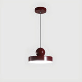 Modern Square LED Red Pendant Light Third Gear Image - 8