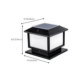 Modern Square Metal Waterproof Outdoor Pillar Lamp Image - 23