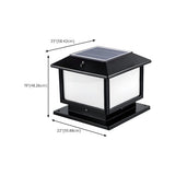 Modern Square Metal Waterproof Outdoor Pillar Lamp Image - 28