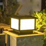 Modern Square Metal Waterproof Outdoor Pillar Lamp Image - 5