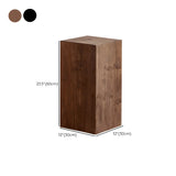 Modern Square Solid Wood Black Brown Floor Plant Stand Image - 23