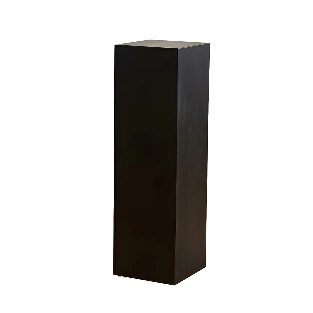 Modern Square Solid Wood Black Brown Floor Plant Stand Image - 9