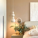 Modern Stacked Globe Metal Bedroom Pendant Light Image - 1