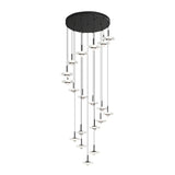 Modern Staircase Clear Acrylic Spiral LED Pendant Light Image - 7