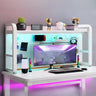 Modern Steel Gaming Desk Organizer Storage Bookcase Image - 9