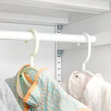 Modern Steel White Clothing Rod Wardrobe with Shelves Image - 8