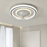 Modern Stepless Dimming Round Ceiling Fan with Light Image - 4