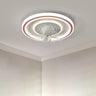 Modern Stepless Dimming Round Ceiling Fan with Light Image - 7