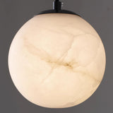 Modern Stone Marble Globe Pendant Light Flexible Length Image - 9