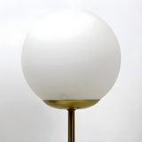 Modern Stylish Glass Globe Gold Table Lamp with Clock Image - 10