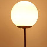 Modern Stylish Glass Globe Gold Table Lamp with Clock Image - 4