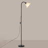 Modern Stylish White Floral Metal LED Floor Lamp Image - 5