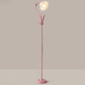 Modern Stylish White Floral Metal LED Floor Lamp Image - 8