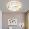 Modern Sun Cloud Circle Dimmable LED Flush Mount Light Image - 1