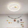 Modern Sun Cloud Circle Dimmable LED Flush Mount Light Image - 3