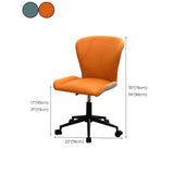 Modern Swivel Leather White Ergonomic Office Chairs Image - 27