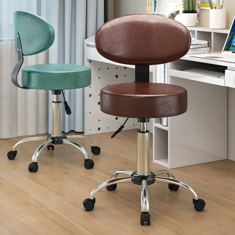 Modern Swivel Office Stool Alloy Multiple Colors Image - 1