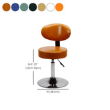 Modern Swivel Office Stool Alloy Multiple Colors Image - 31