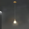 Modern Teardrop Clear Crystal Bedroom Pendant Light Image - 2