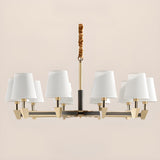 Modern Textile Drum Branching Chandelier Adjustable Height Image - 6