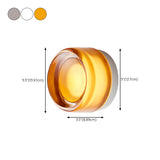 Modern Textured Acrylic Cylinder LED Wall Sconce Image - 19