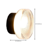 Modern Textured Acrylic Cylinder LED Wall Sconce Image - 20