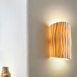 Modern Textured Cylindrical Ceramic Wall Sconce Image - 11