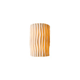 Modern Textured Cylindrical Ceramic Wall Sconce Image - 5