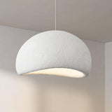 Modern Textured Dome Pendant Light Adjustable Height Image - 11