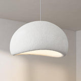 Modern Textured Dome Pendant Light Adjustable Height Image - 13