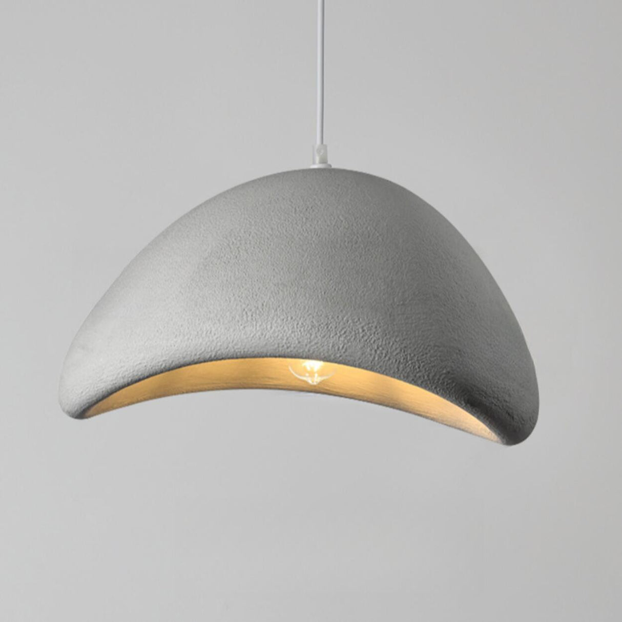 Modern Textured Dome Pendant Light Adjustable Height Image - 16