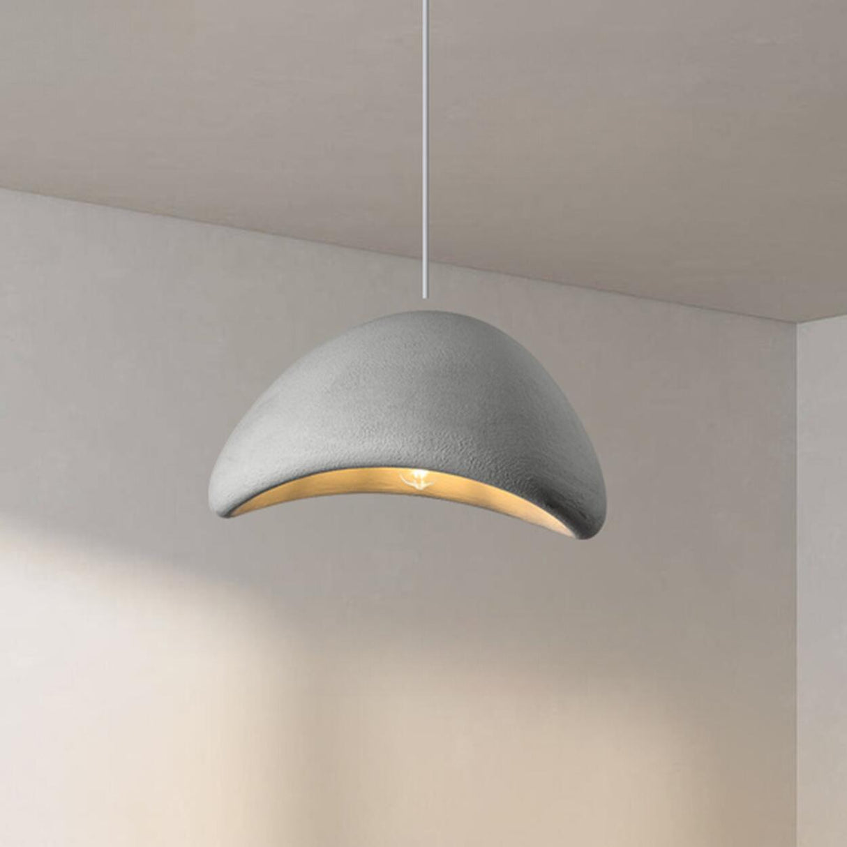 Modern Textured Dome Pendant Light Adjustable Height Image - 34