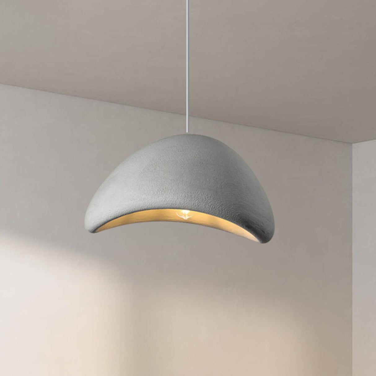 Modern Textured Dome Pendant Light Adjustable Height Image - 35