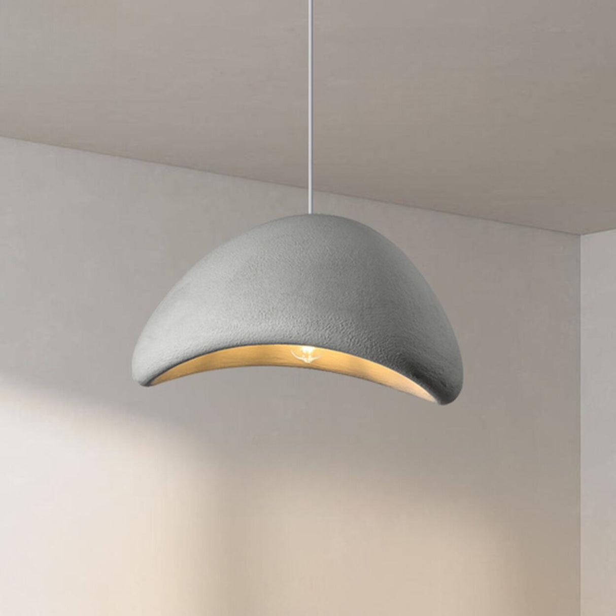 Modern Textured Dome Pendant Light Adjustable Height Image - 36