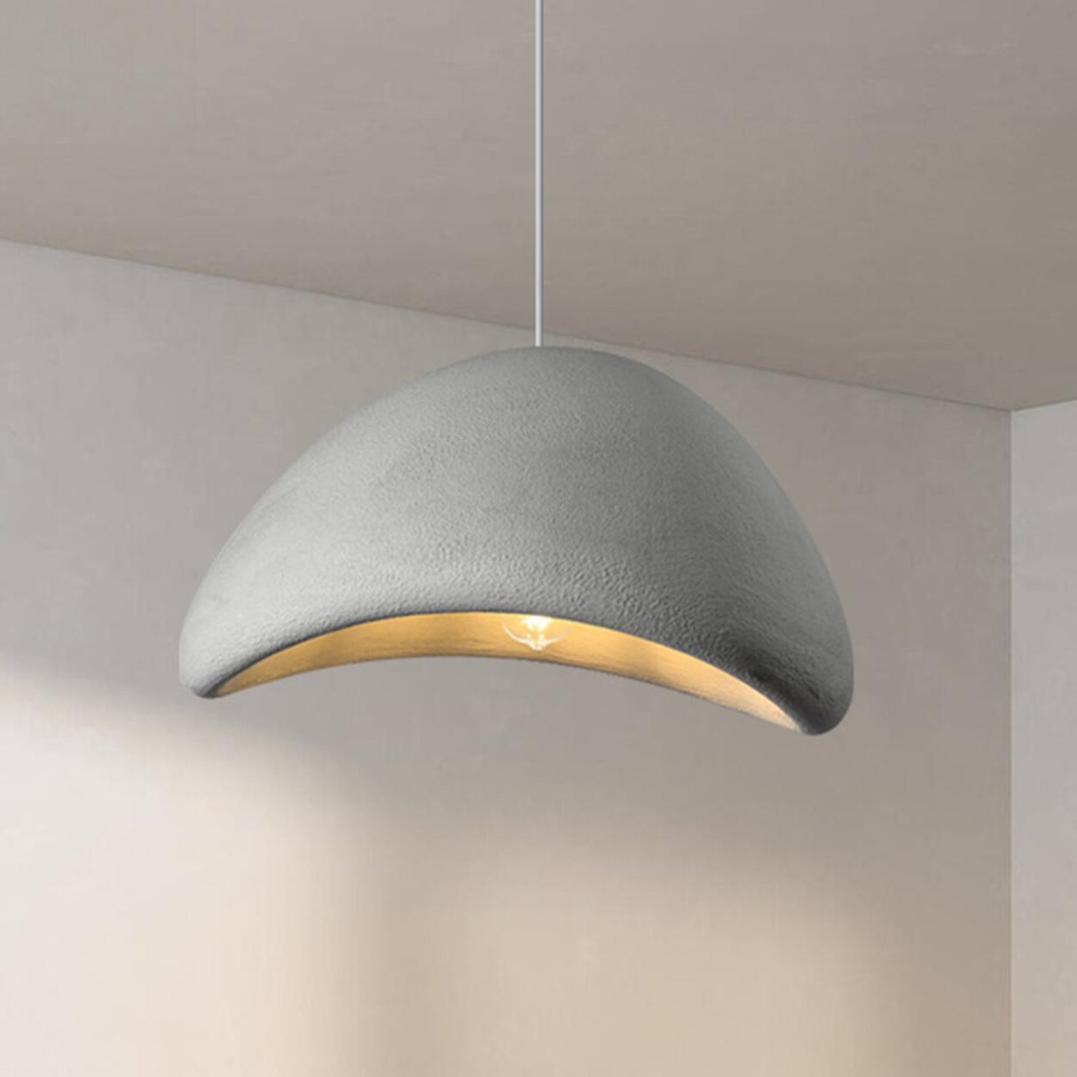 Modern Textured Dome Pendant Light Adjustable Height Image - 38