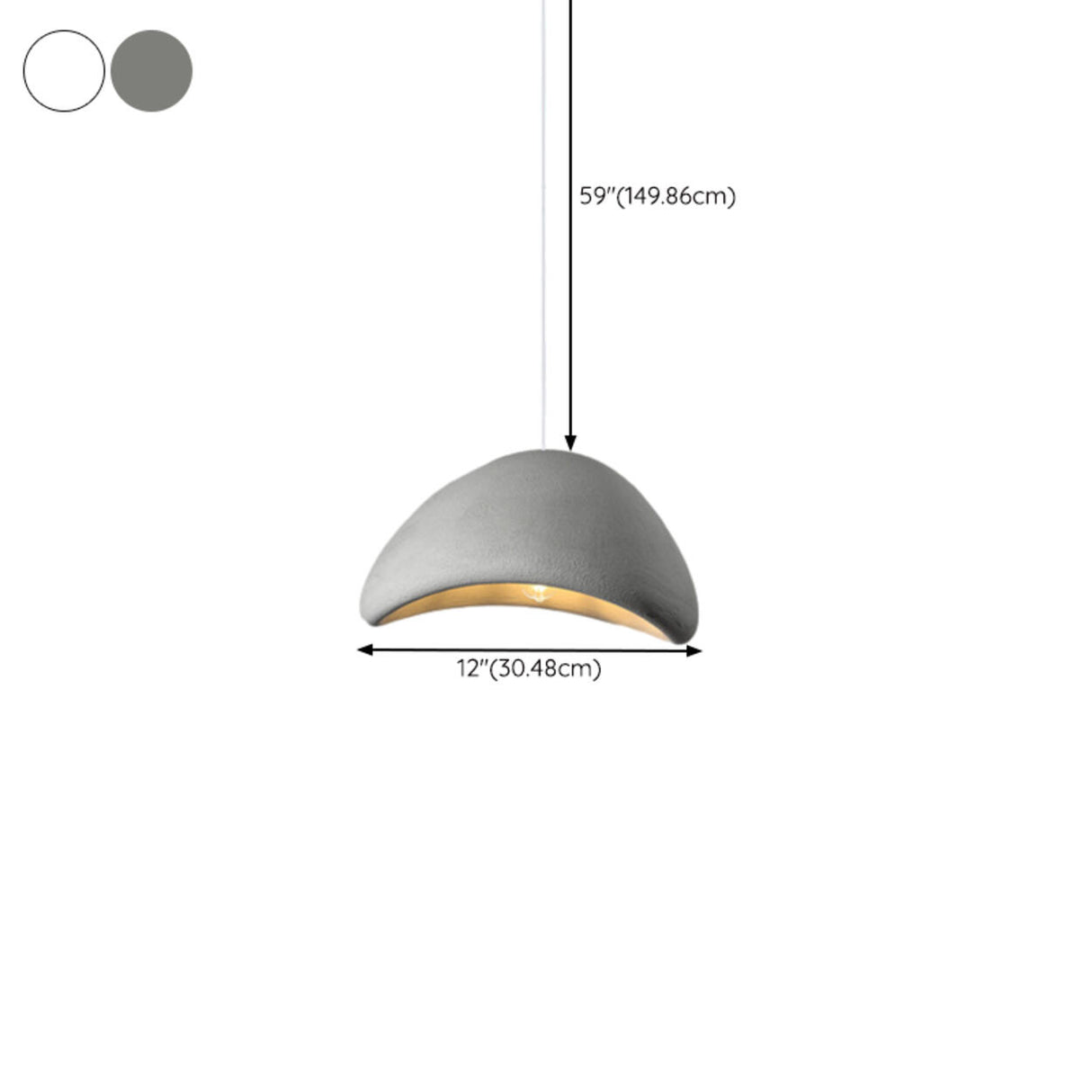 Modern Textured Dome Pendant Light Adjustable Height Image - 49