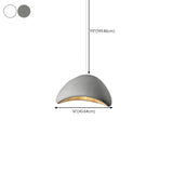 Modern Textured Dome Pendant Light Adjustable Height Image - 50