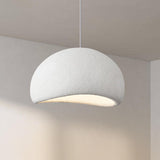 Modern Textured Dome Pendant Light Adjustable Height Image - 7