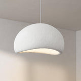 Modern Textured Dome Pendant Light Adjustable Height Image - 9