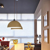 Modern Textured Metal Round Hanging Pendant Light  Image - 4